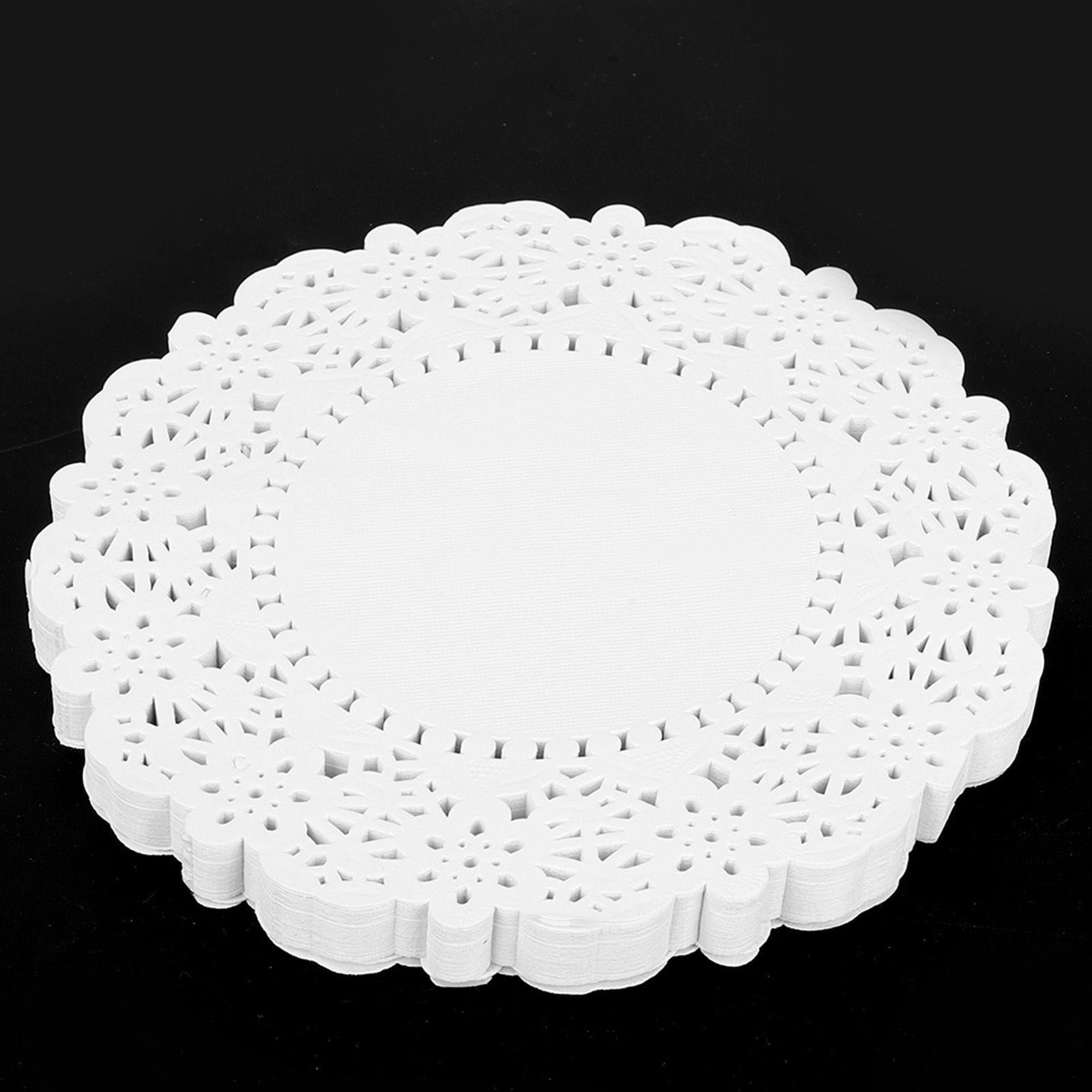 150 Pcs Disposable Oilabsorbing White Lace Paper Doilies Baking Tools Accessories view 6