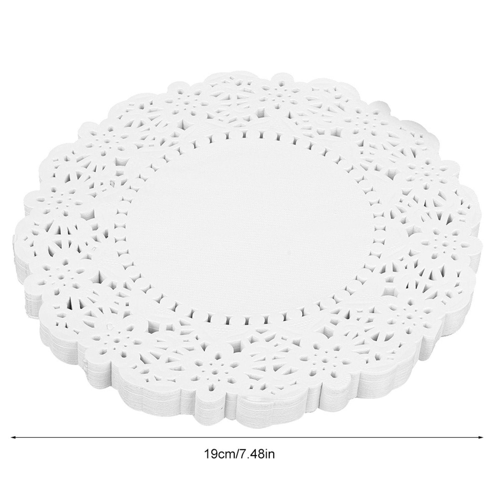 150 Pcs Disposable Oilabsorbing White Lace Paper Doilies Baking Tools Accessories view 9