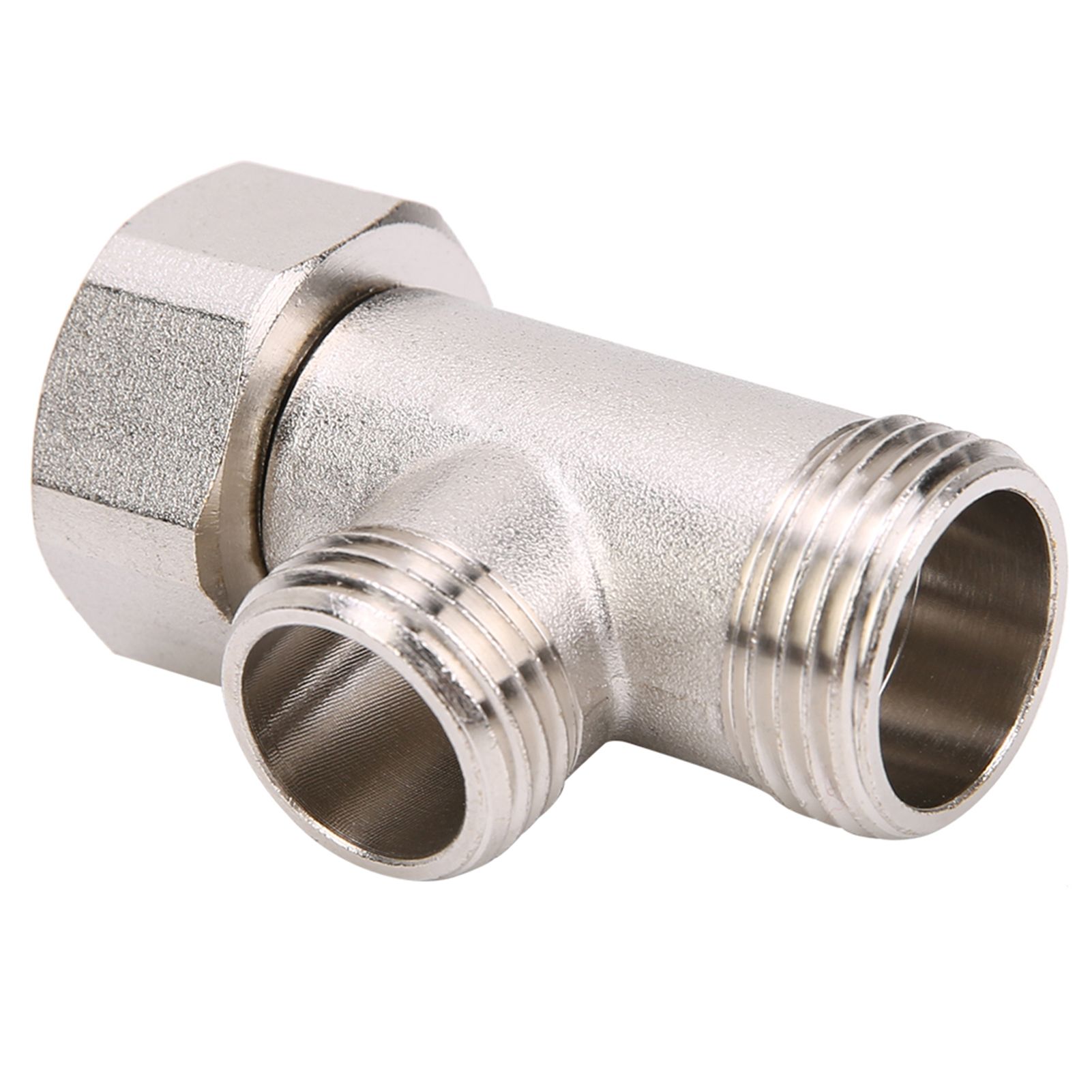 7/8 Brass T Adapter Shower Head Three Connector Valve For Toilet Shower Head view 6
