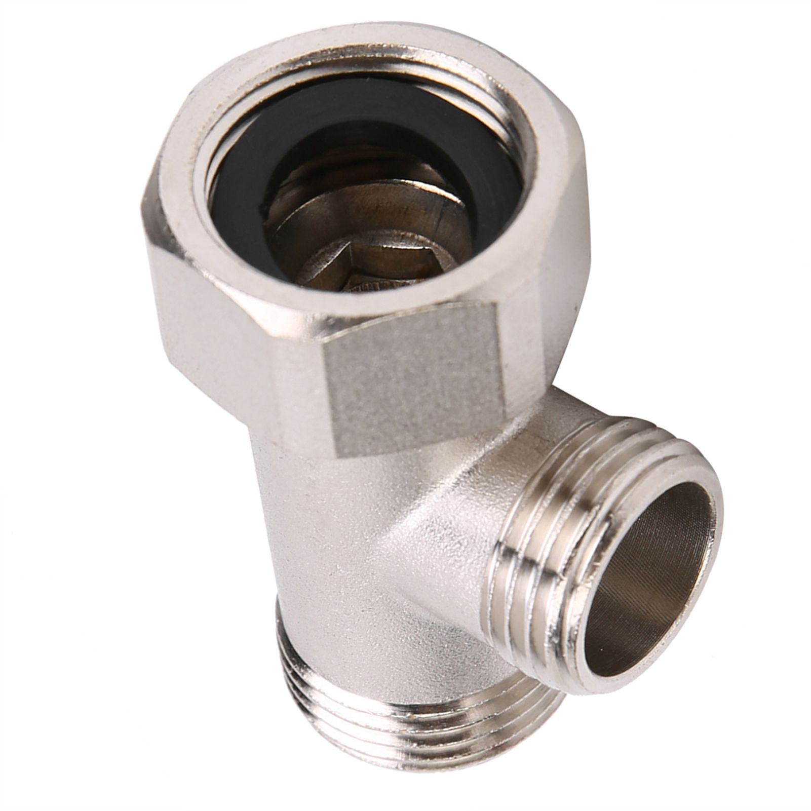 7/8 Brass T Adapter Shower Head Three Connector Valve For Toilet Shower Head view 10