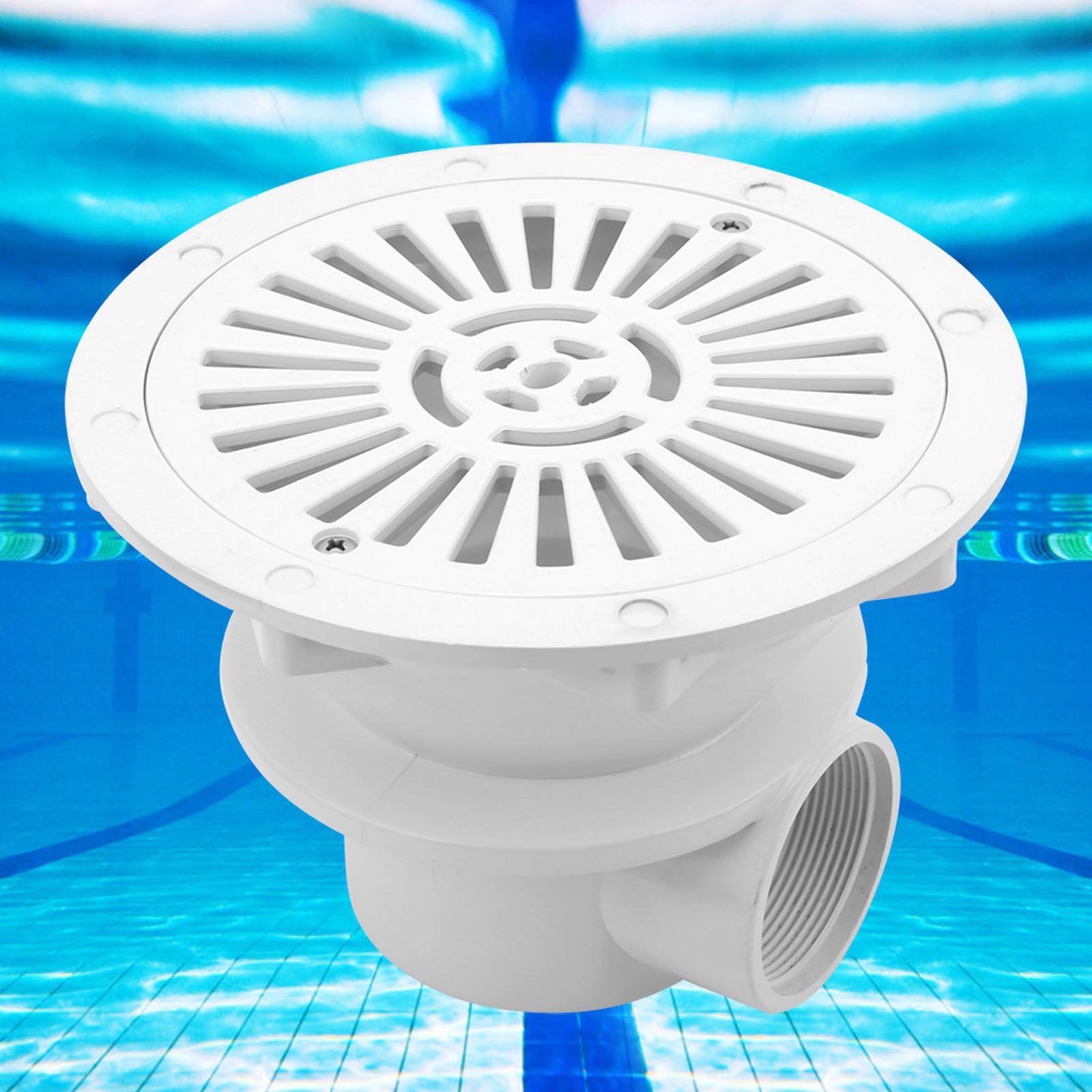 White Swimming Pool Main Drain Floor Drain G2 Water Inlet Draining Accessory view 4