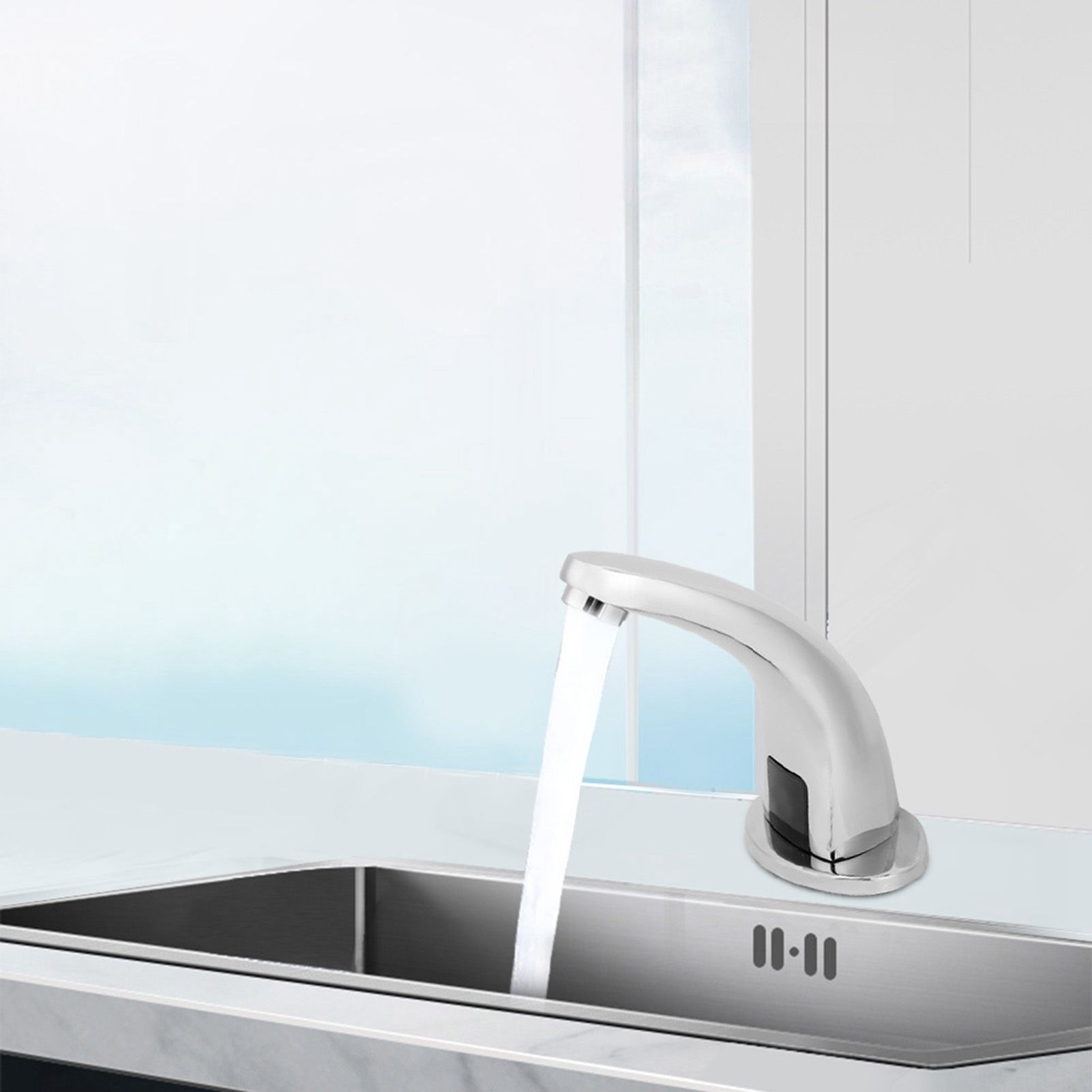 Single Cold Water Automatic Infrared Sensor Inductive Touchless Faucet G1/2" view 6