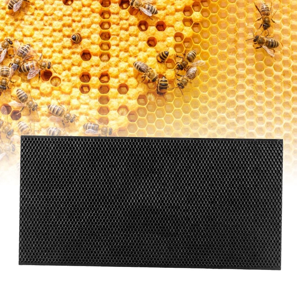 Plastic Beekeeping Frame with Comb Foundation Beekeeping Tool (Black) view 3