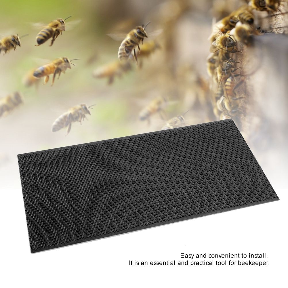 Plastic Beekeeping Frame with Comb Foundation Beekeeping Tool (Black) view 8