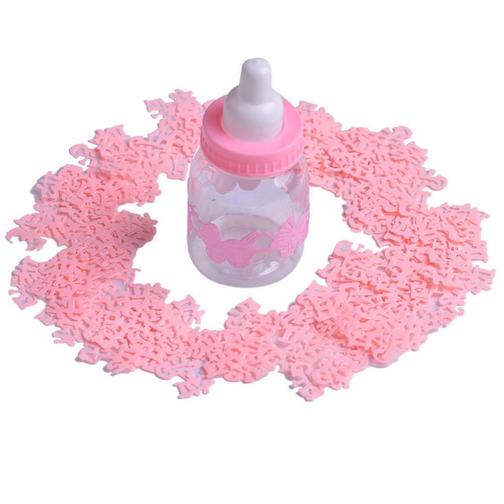 200pcs / Bag DIY Throwing Confetti for Baby Shower Birthday Party (Pink Girl ) view 2
