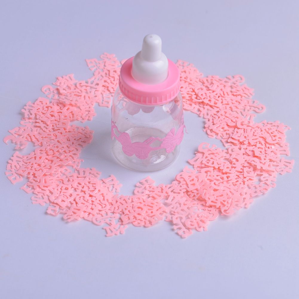 200pcs / Bag DIY Throwing Confetti for Baby Shower Birthday Party (Pink Girl ) view 6