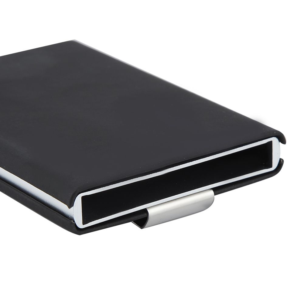 Matte Aluminium Alloy RFID Protection Credit Card Holder Cards Bag Black view 9