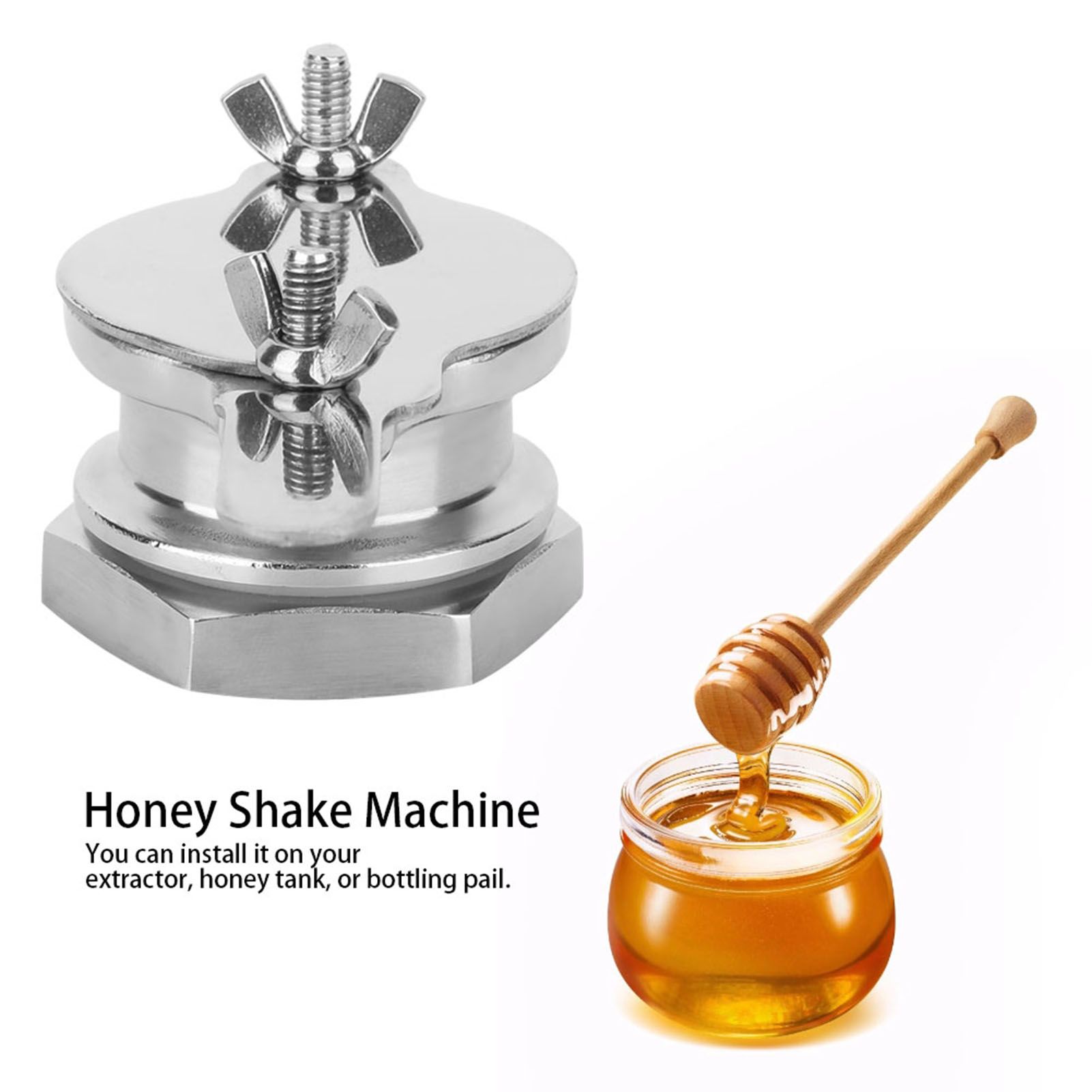 Food Grade Stainless Steel Honey Shake Machine Honey Gate Valve Beekeeping Tool view 7