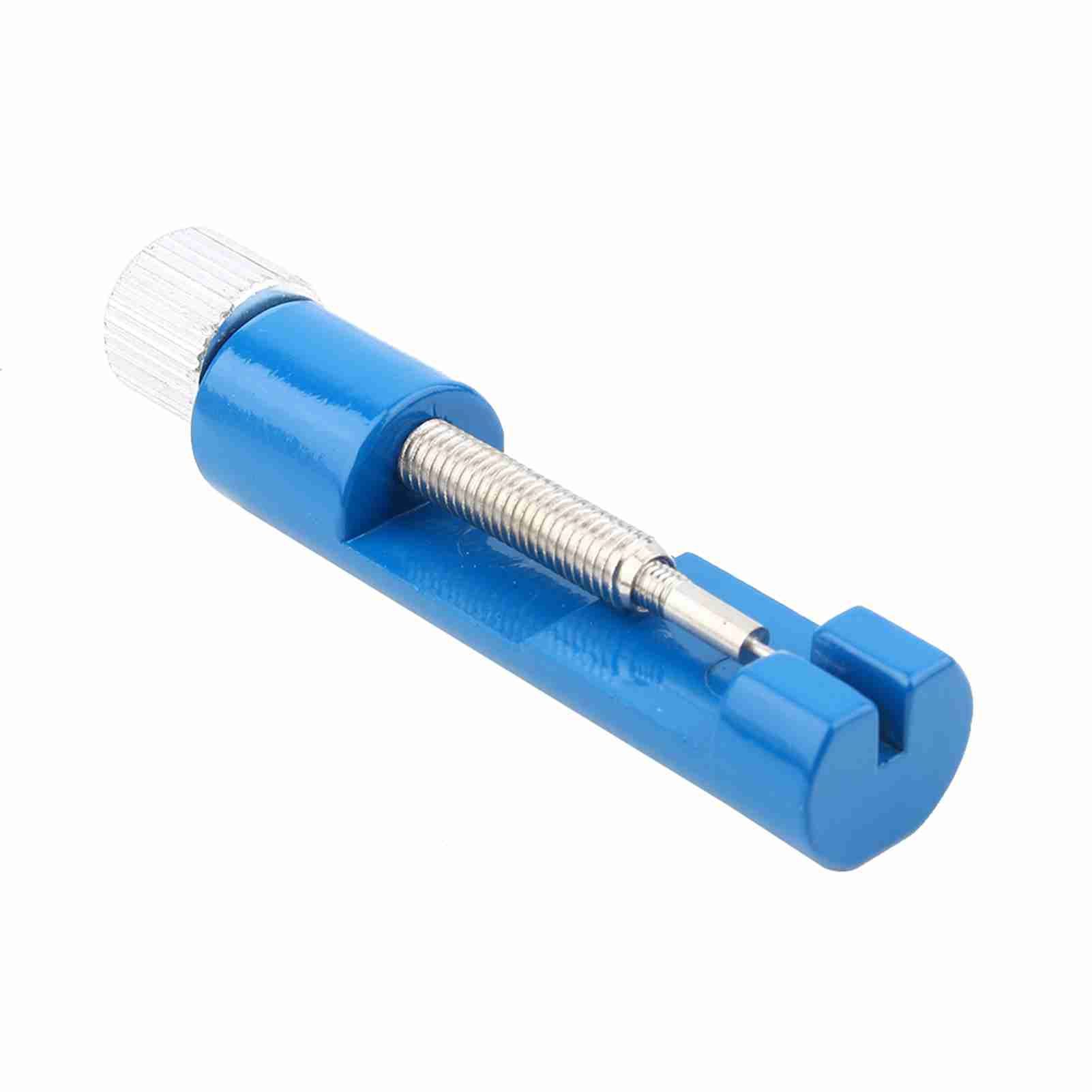 Metal Adjustable Watch Band Strap Bracelet Link Pin Remover Repair Tool Kit(Blue)