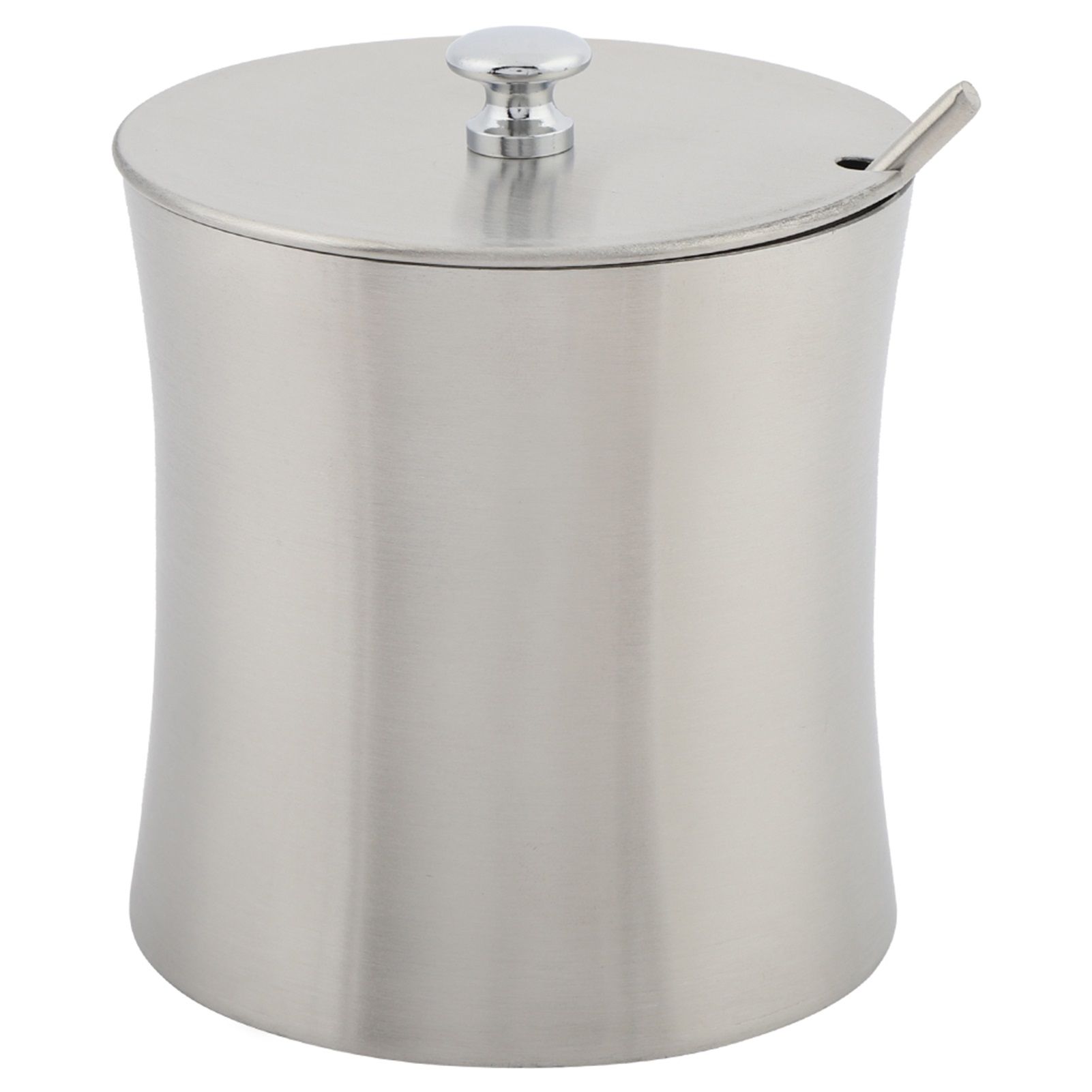 Stainless Steel Sugar Bowl Spice Salt Pepper Seasoning Condiment Pot Jar with view 2