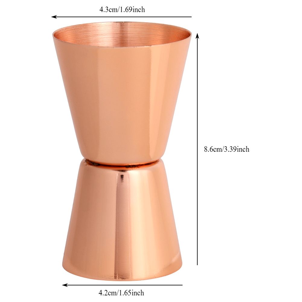 30/45ml Stainless Steel Cocktail Jigger Double Head Measuring Cup Ounce view 8