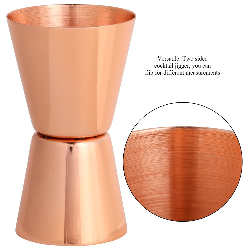 30/45ml Stainless Steel Cocktail Jigger Double Head Measuring Cup Ounce view 9