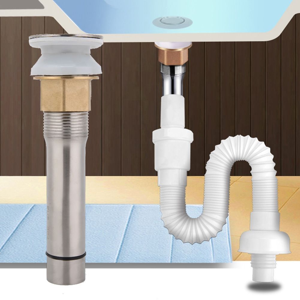 Brass Sink Flip Top Drain Stopper Bathroom Basin Draining Tool view 5