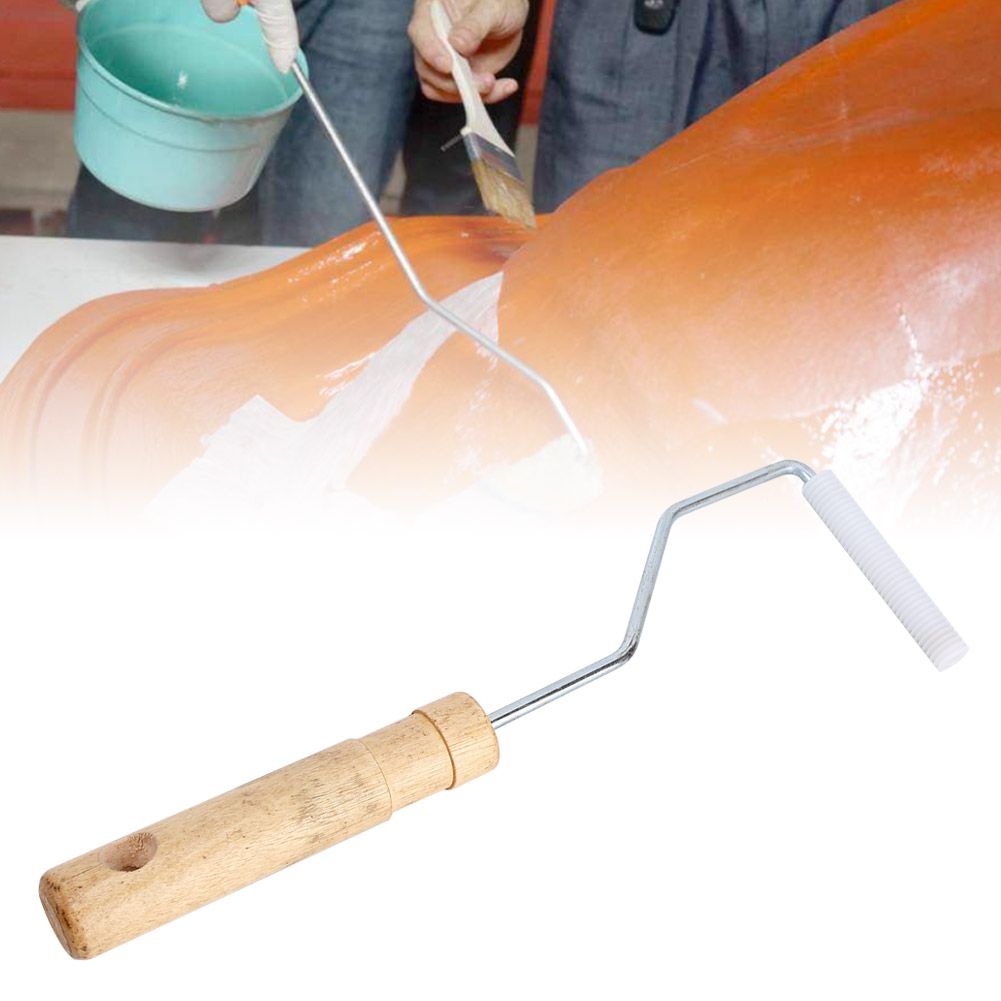 Diameter 12*75mm Aluminum Alloy Fiberglass Bubble Laminating Roller Rolling Tool view 5