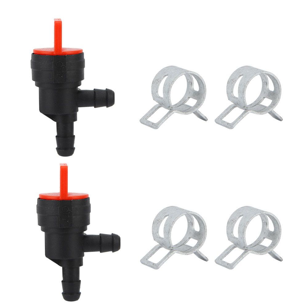 2Pcs 90 Degree Fuel Shut Off Valve Fit for Briggs & Stratton 698181 494539 697944 view 2