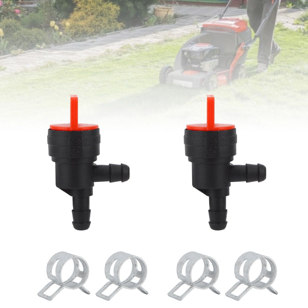 2Pcs 90 Degree Fuel Shut Off Valve Fit for Briggs & Stratton 698181 494539 697944 view 3