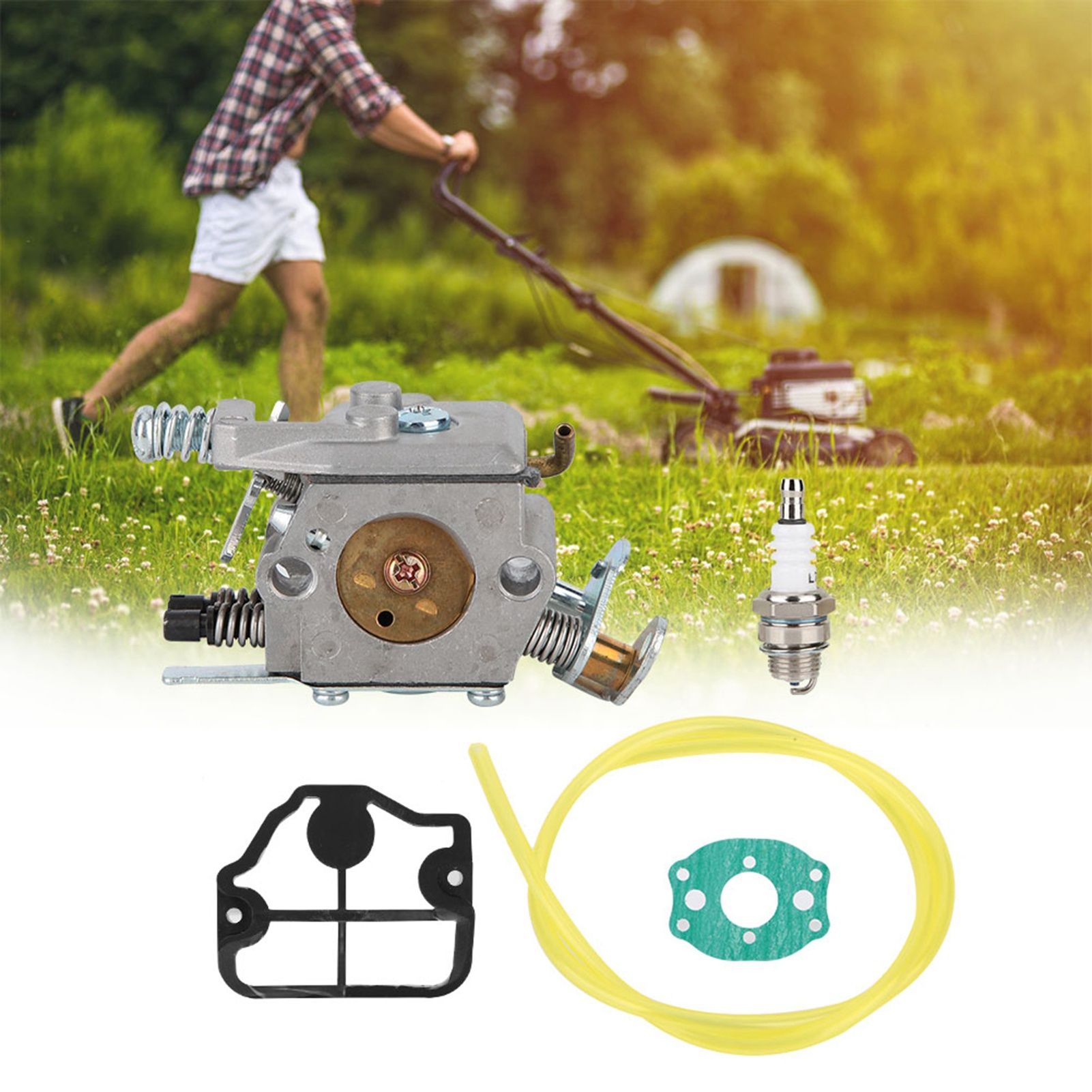 Carburetor Kit Fit for Husqvarna 36 41 136 137 141 142 Chainsaw Fit for Zama view 3