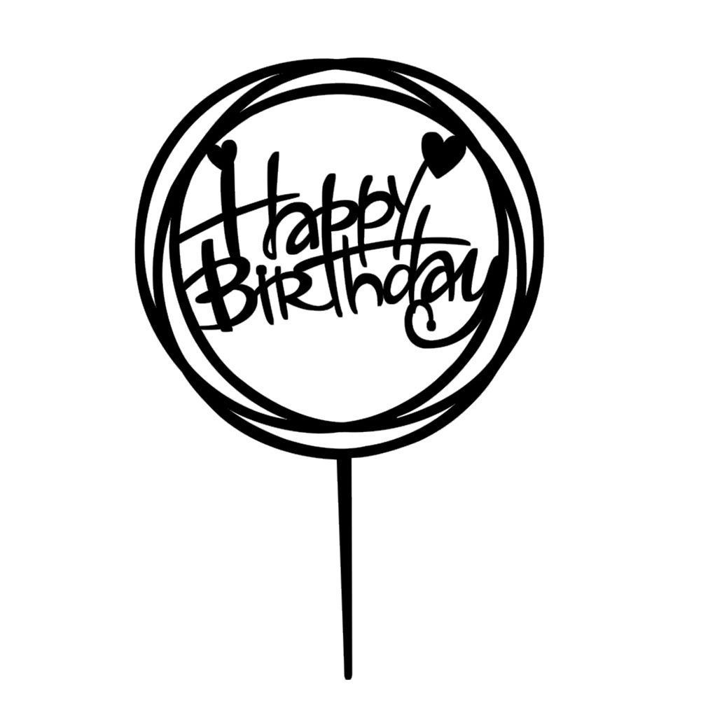 Beautiful Acrylic Cake Insert Decor Birthday Party Cake Baking Decoration view 2