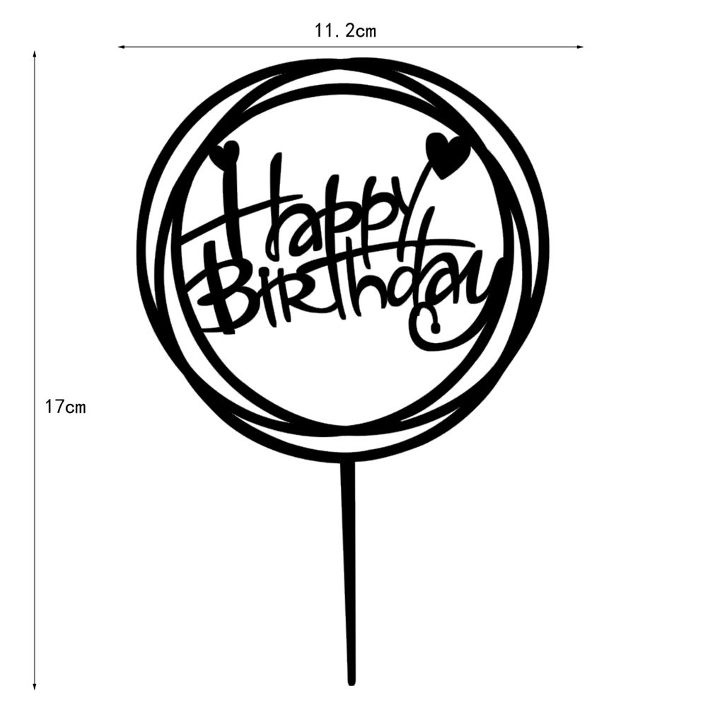 Beautiful Acrylic Cake Insert Decor Birthday Party Cake Baking Decoration view 3