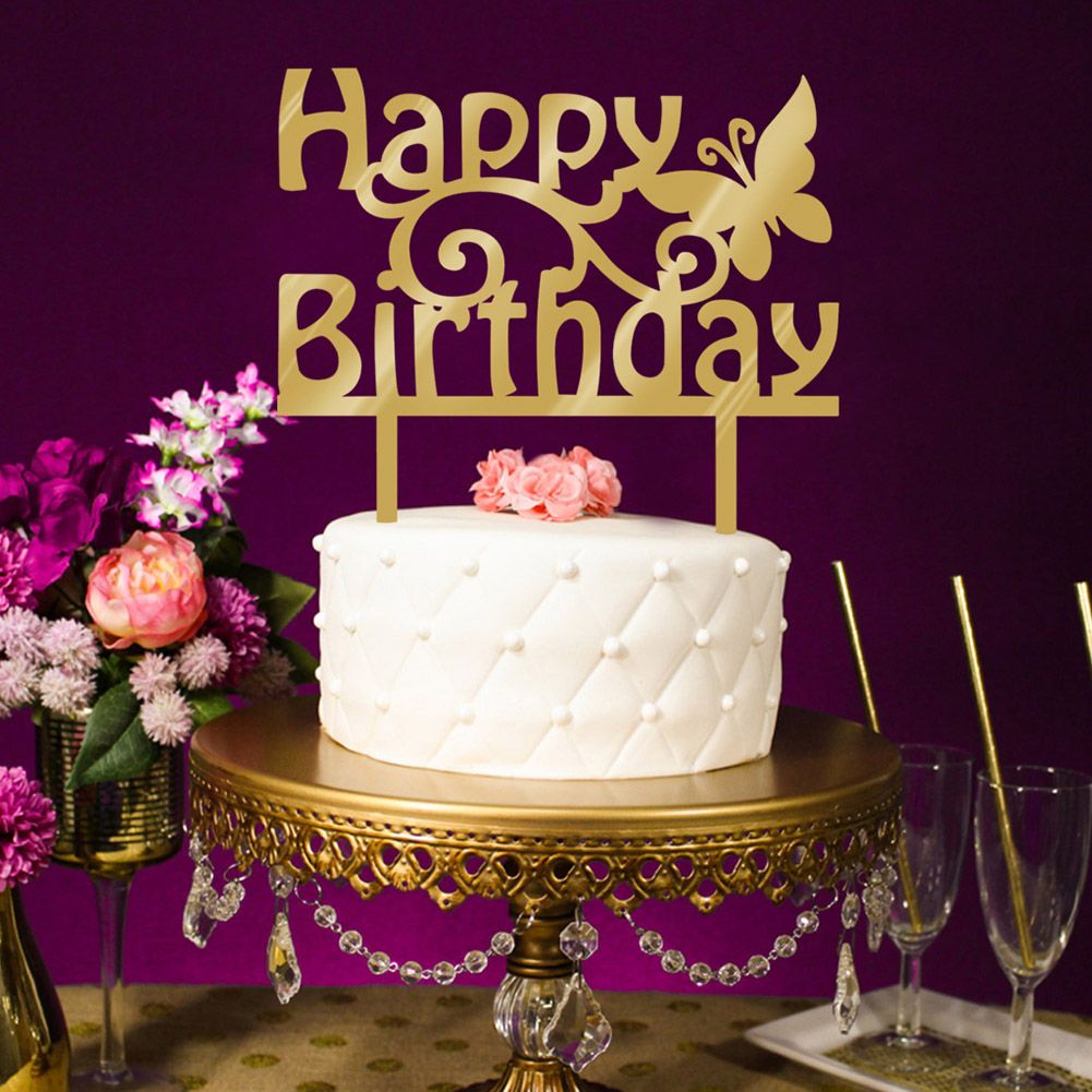 Beautiful Acrylic Cake Insert Decor Birthday Party Cake Baking Decoration