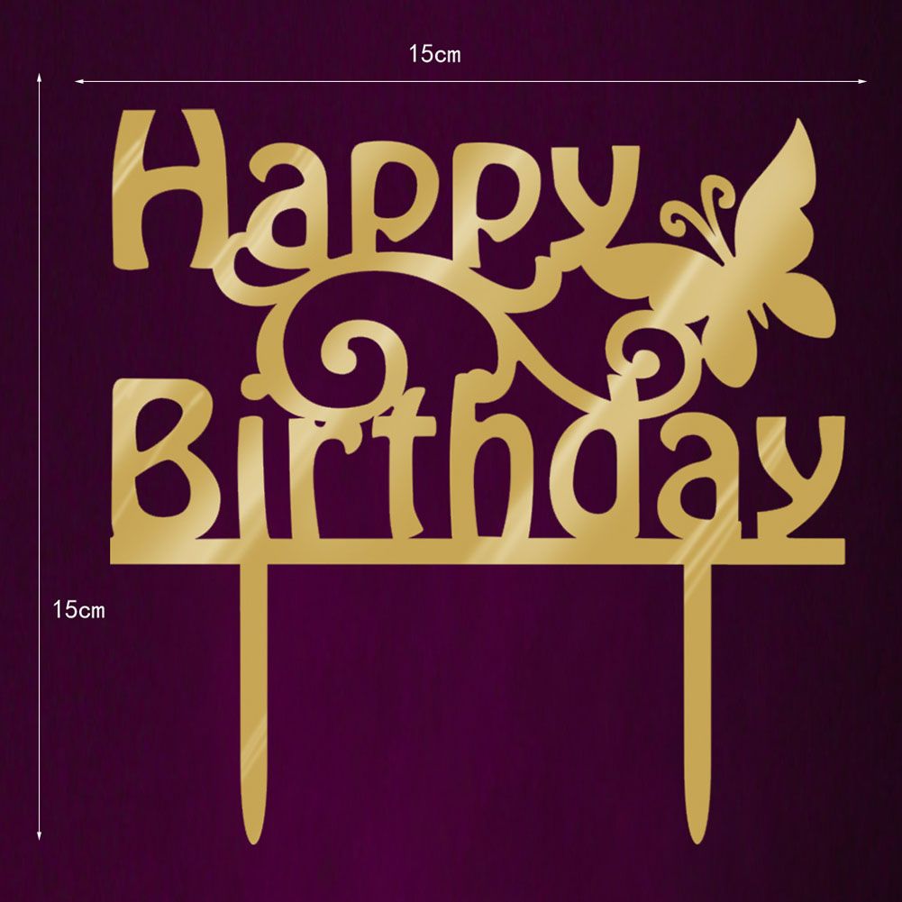 Beautiful Acrylic Cake Insert Decor Birthday Party Cake Baking Decoration view 3