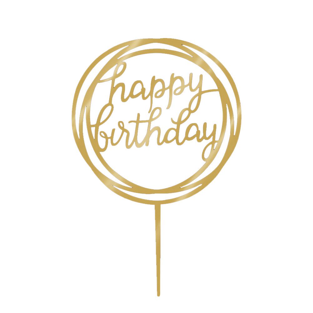 Beautiful Acrylic Cake Insert Decor Birthday Party Cake Baking Decoration view 2