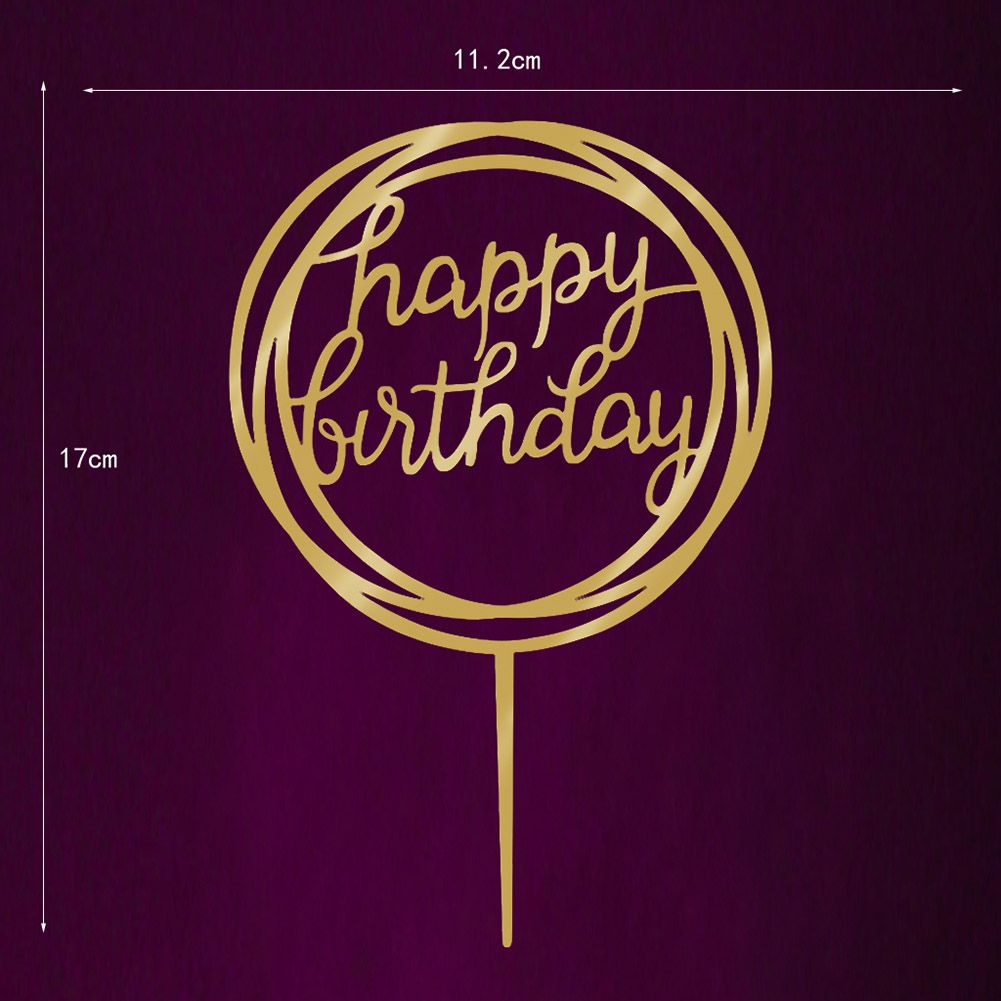 Beautiful Acrylic Cake Insert Decor Birthday Party Cake Baking Decoration view 3