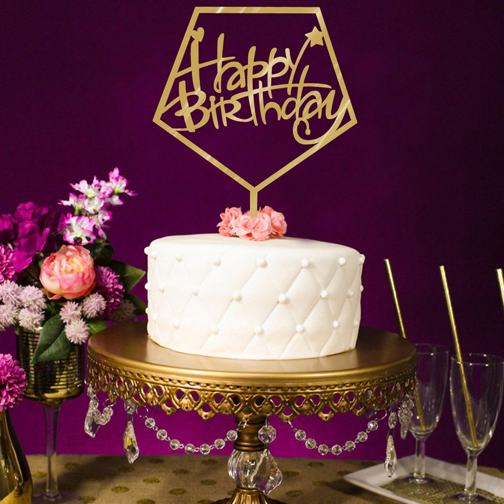 Beautiful Acrylic Cake Insert Decor Birthday Party Cake Baking Decoration