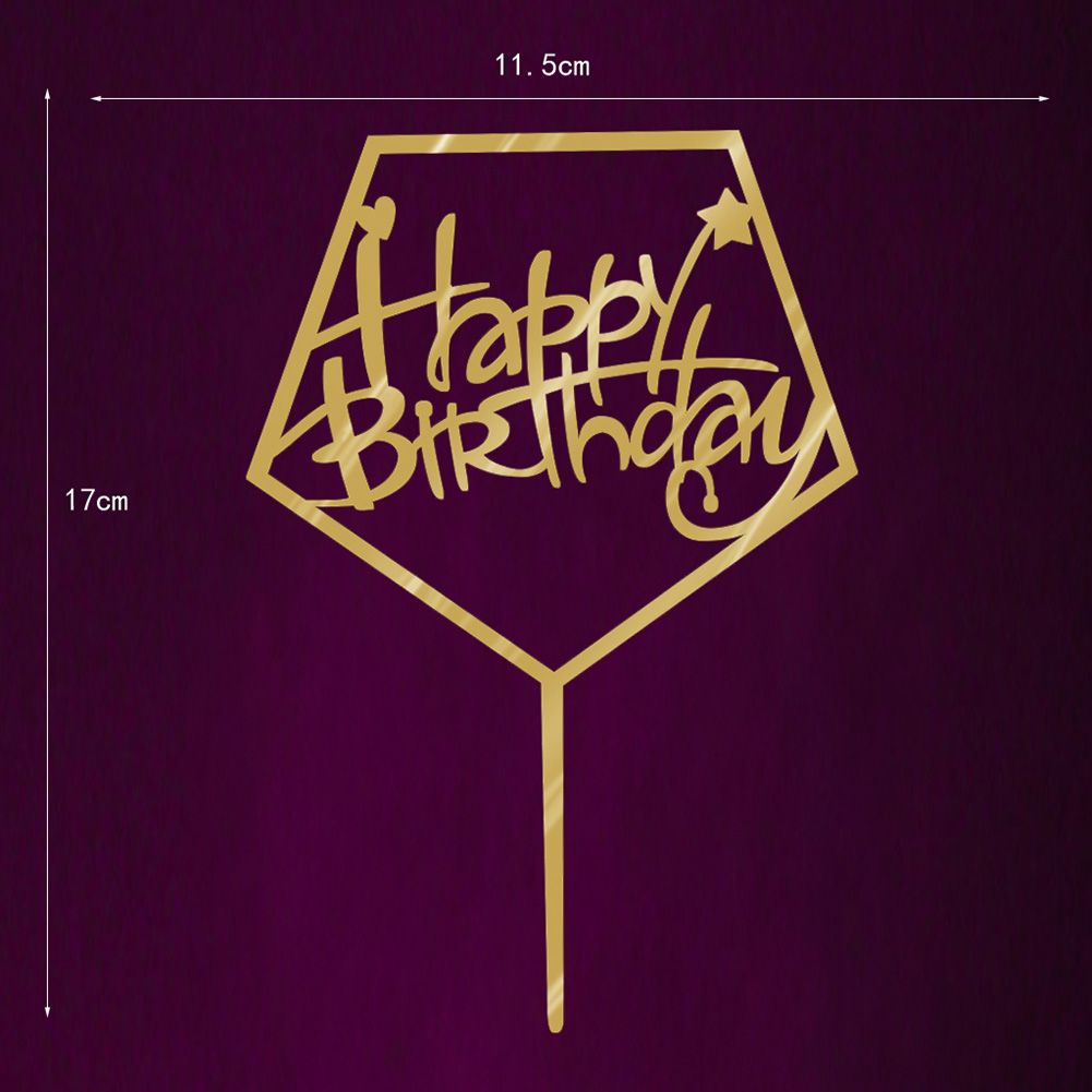Beautiful Acrylic Cake Insert Decor Birthday Party Cake Baking Decoration view 3