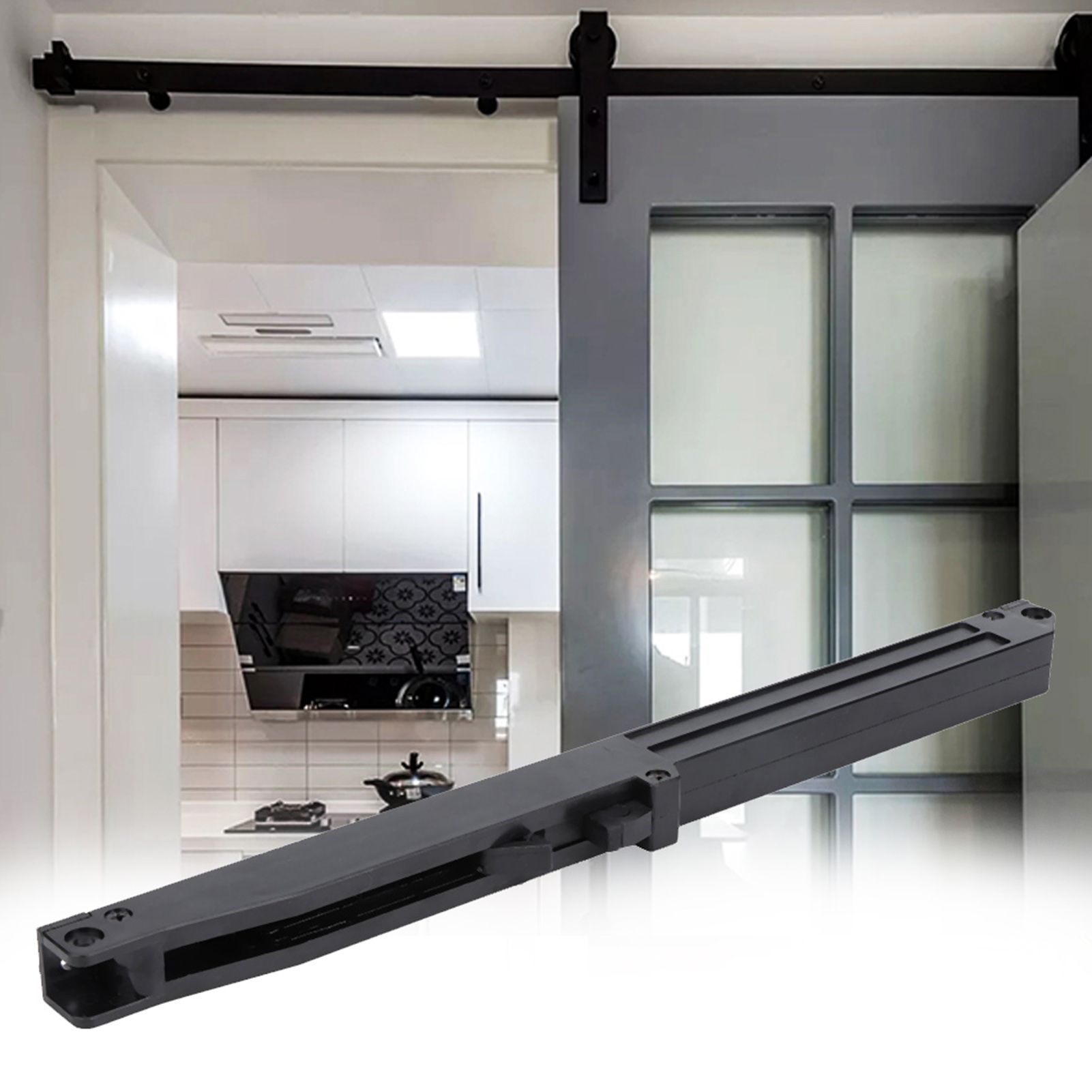 Soft Close Mechanism Buffer Damper for Sliding Barn Door Adjustable Rise & Fall view 6
