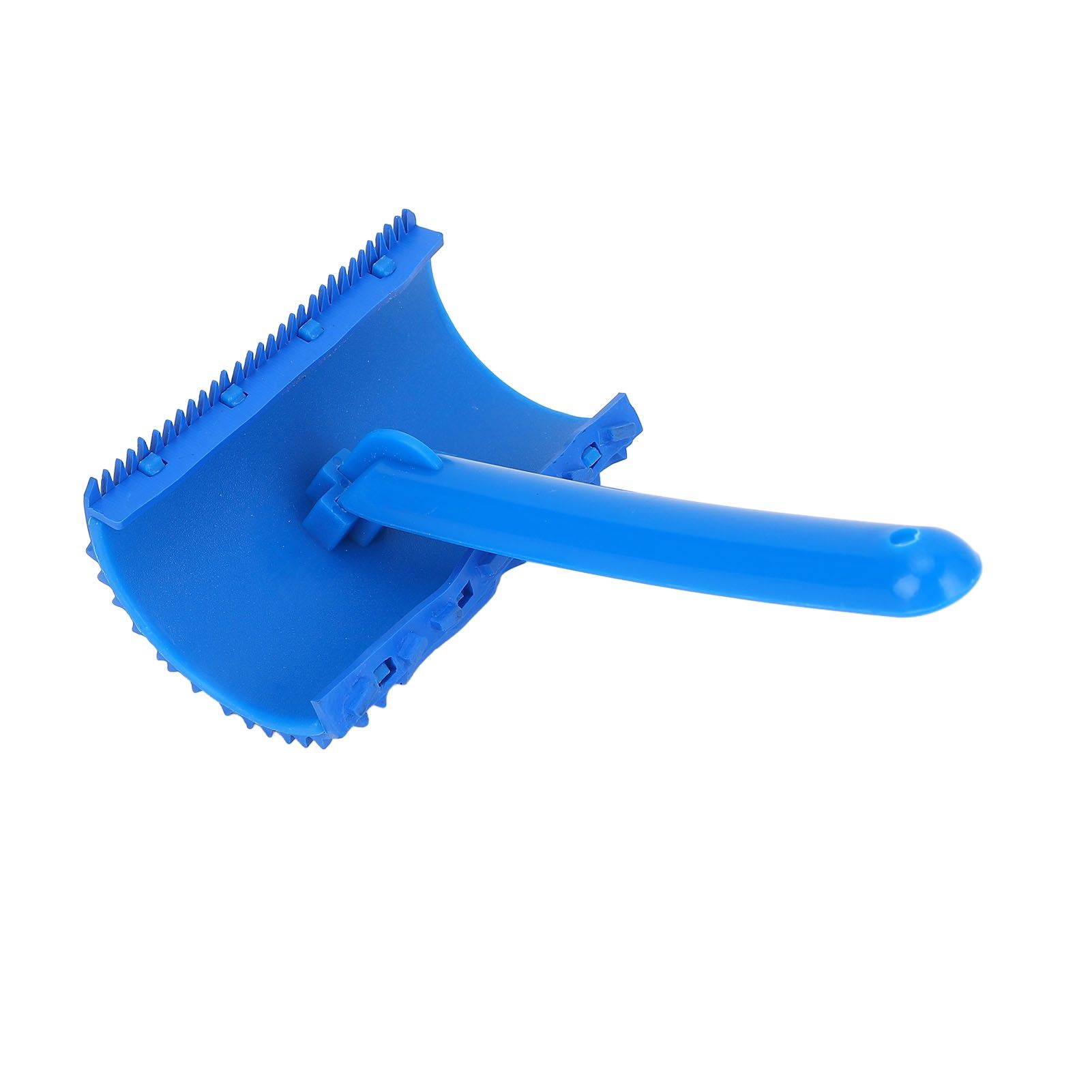 Blue Rubber Wood Grain Effect Paint Roller with Handle DIY Wall Decoration Tool view 9