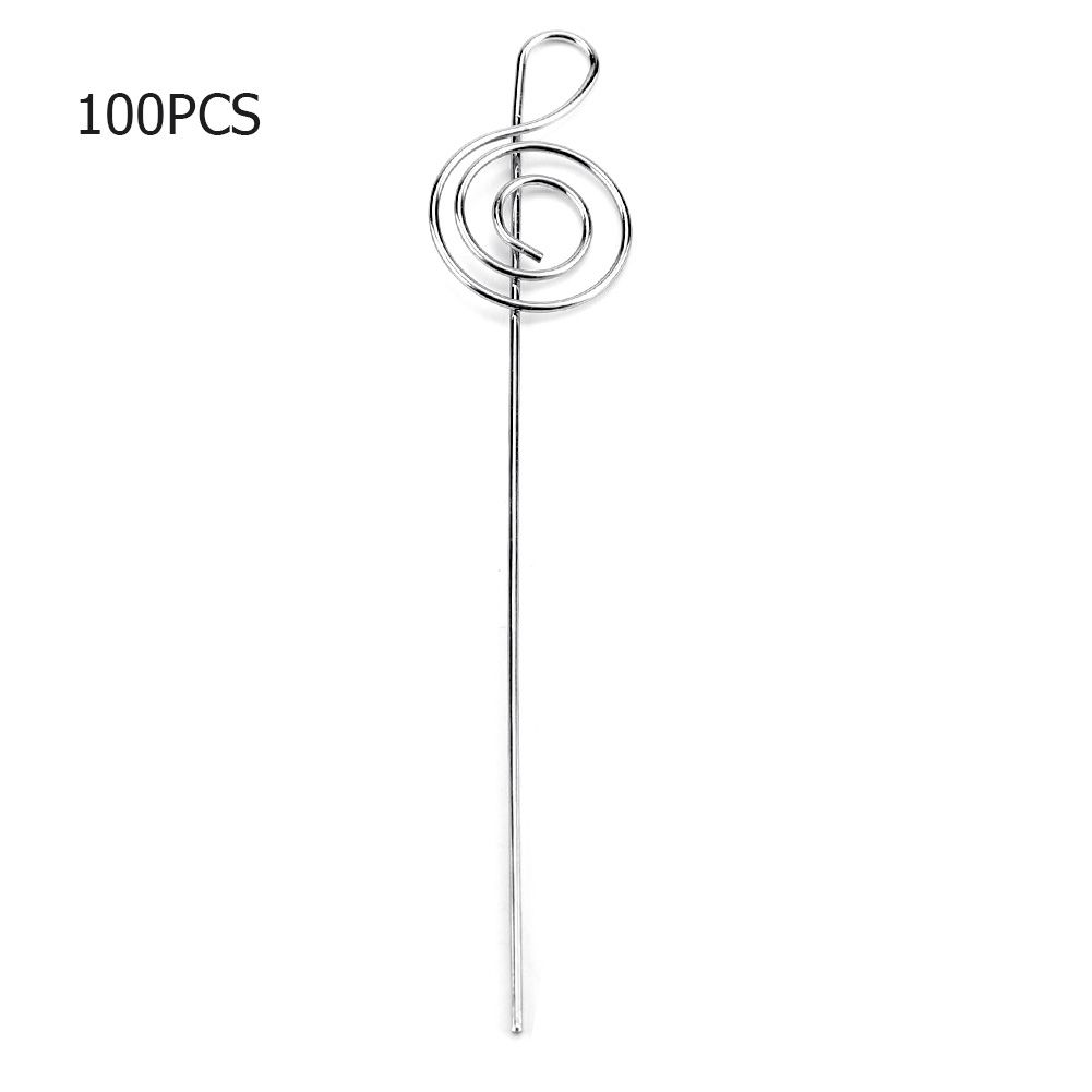 100Pcs DIY Note Shape Metal Wire Memo Card Photo Picture Paper Note Display view 2