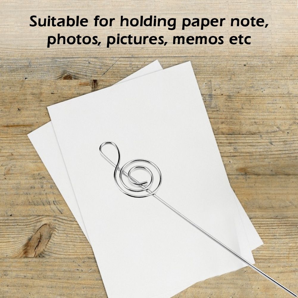 100Pcs DIY Note Shape Metal Wire Memo Card Photo Picture Paper Note Display view 9