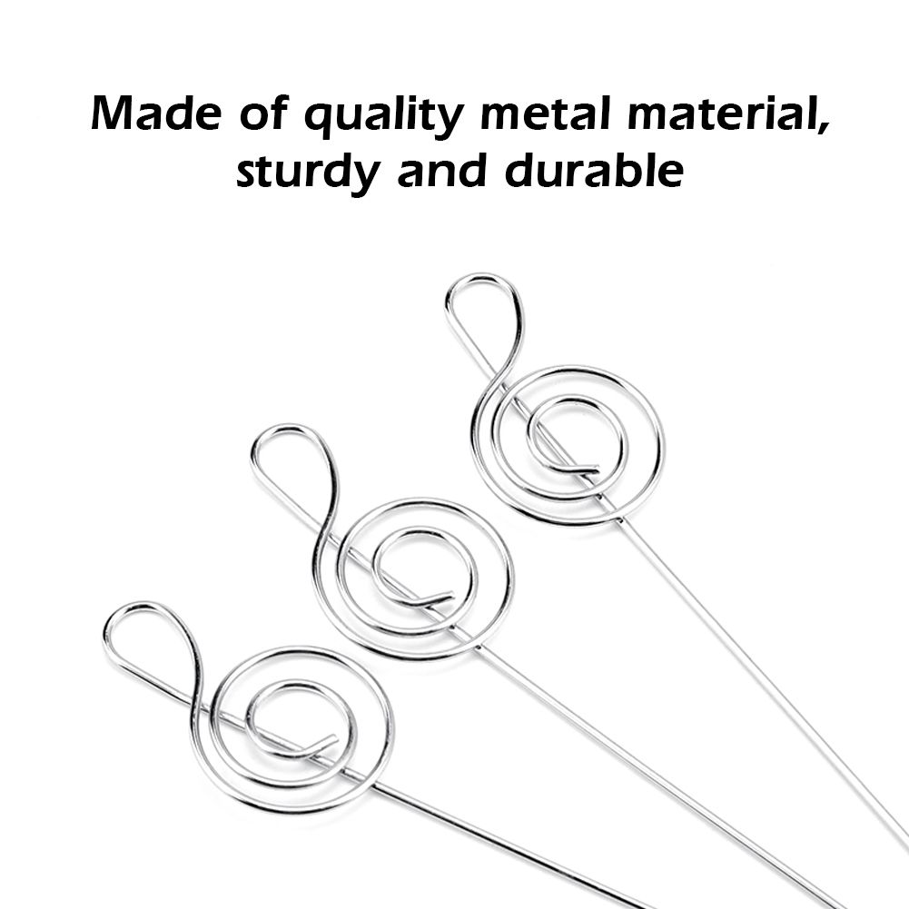 100Pcs DIY Note Shape Metal Wire Memo Card Photo Picture Paper Note Display view 10