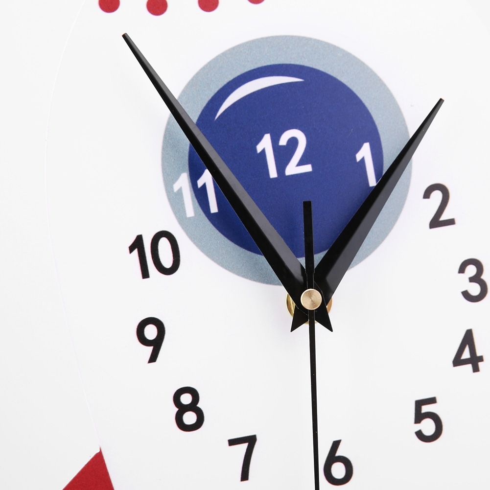 Cartoon Mute Wall Clock Kids Unique Gifts Pendulum Children's Bedroom DIY view 12