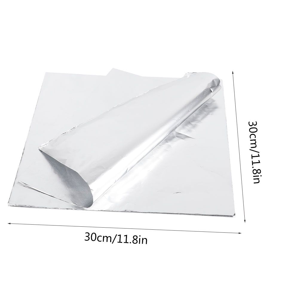 100Pcs Thickened High Temperature Resistant Aluminum Foil Wrap Paper for BBQ view 9
