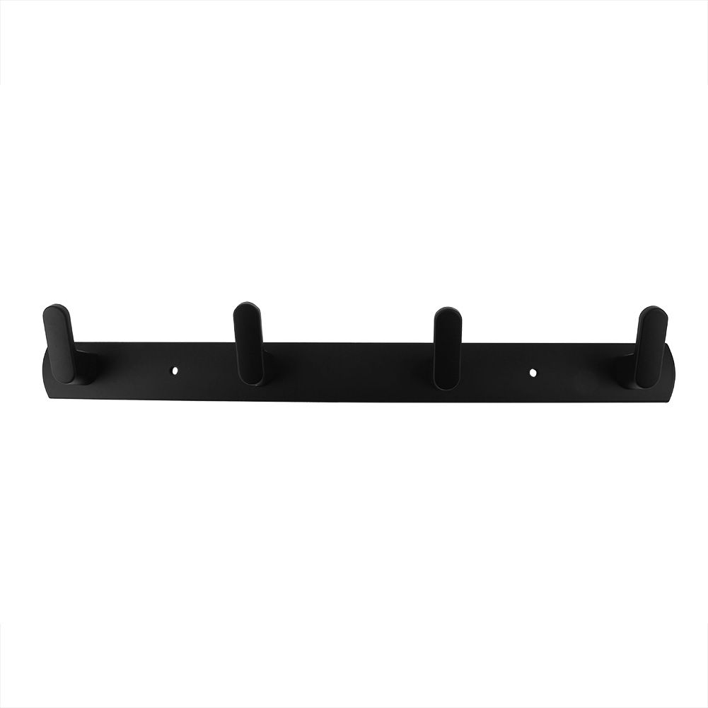 Stainless Steel Wall 4-Hook Hanger Coat Bag Towel Rack Organizer for Bathroom view 2