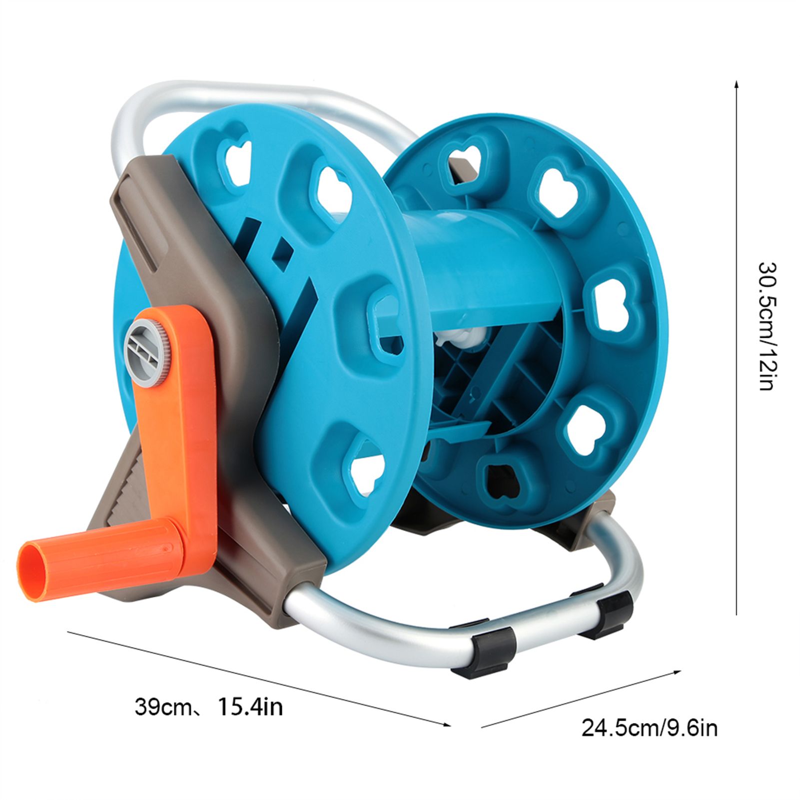 G1/2 Water Pipe Garden Watering Trolley Reel Hose Rack Storage Holder Rack view 7
