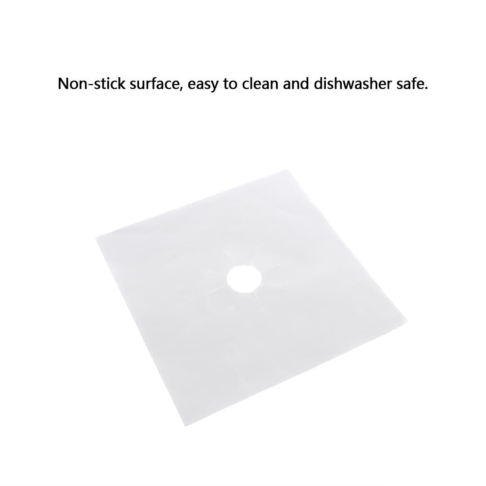 6 Pcs/set Reusable Fiberglass Gas Stove Protector Protective Mat Pad Kitchen view 8