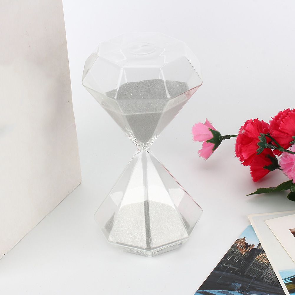 15 Minutes Diamond Shaped Hourglass Sand Timer Sand Glass Desktop Ornament view 3