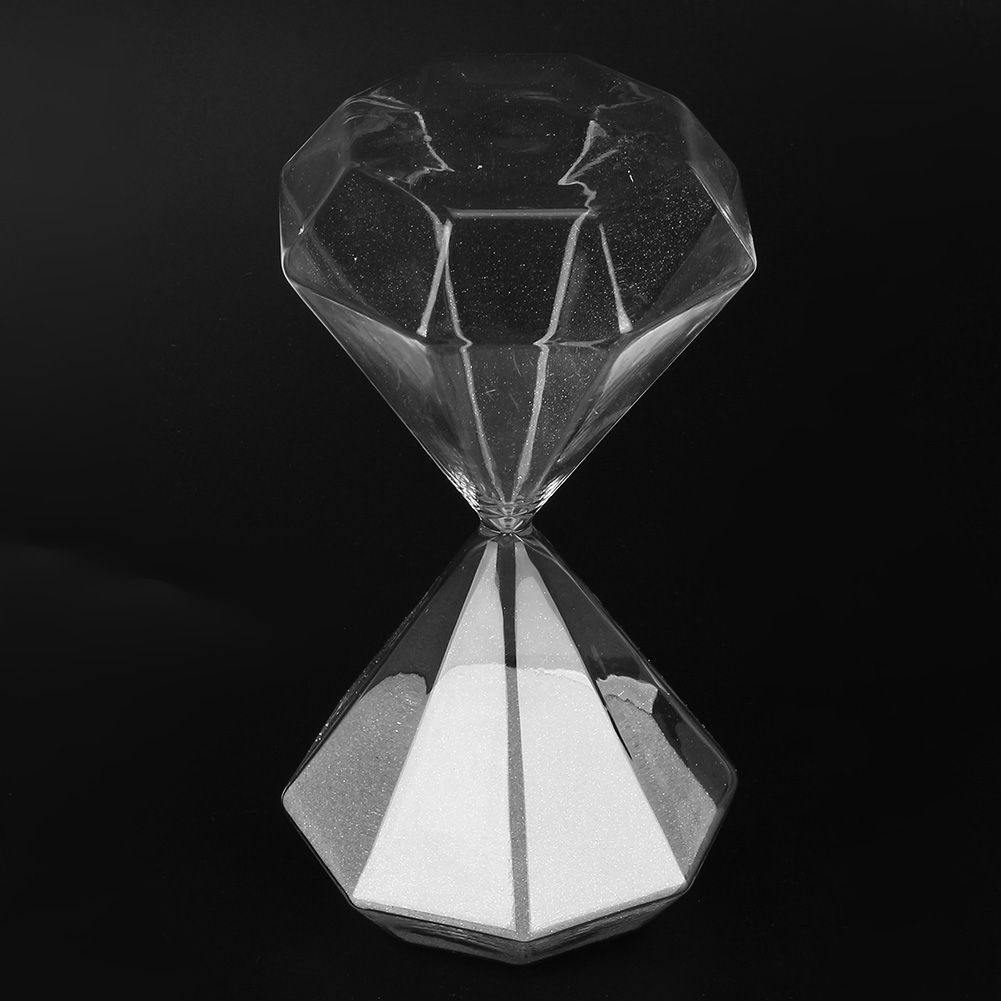 15 Minutes Diamond Shaped Hourglass Sand Timer Sand Glass Desktop Ornament view 5