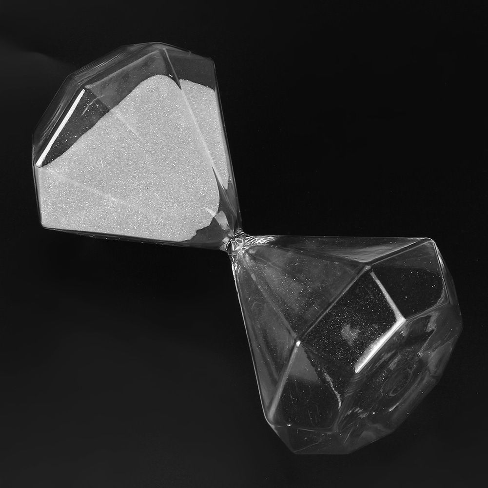 15 Minutes Diamond Shaped Hourglass Sand Timer Sand Glass Desktop Ornament view 7