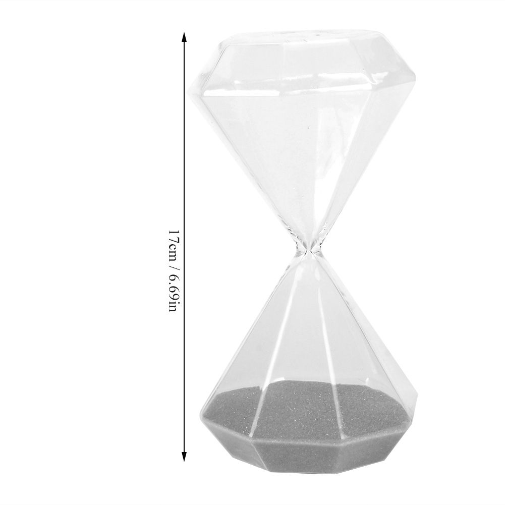 15 Minutes Diamond Shaped Hourglass Sand Timer Sand Glass Desktop Ornament view 9