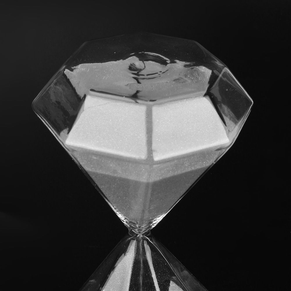 15 Minutes Diamond Shaped Hourglass Sand Timer Sand Glass Desktop Ornament view 12