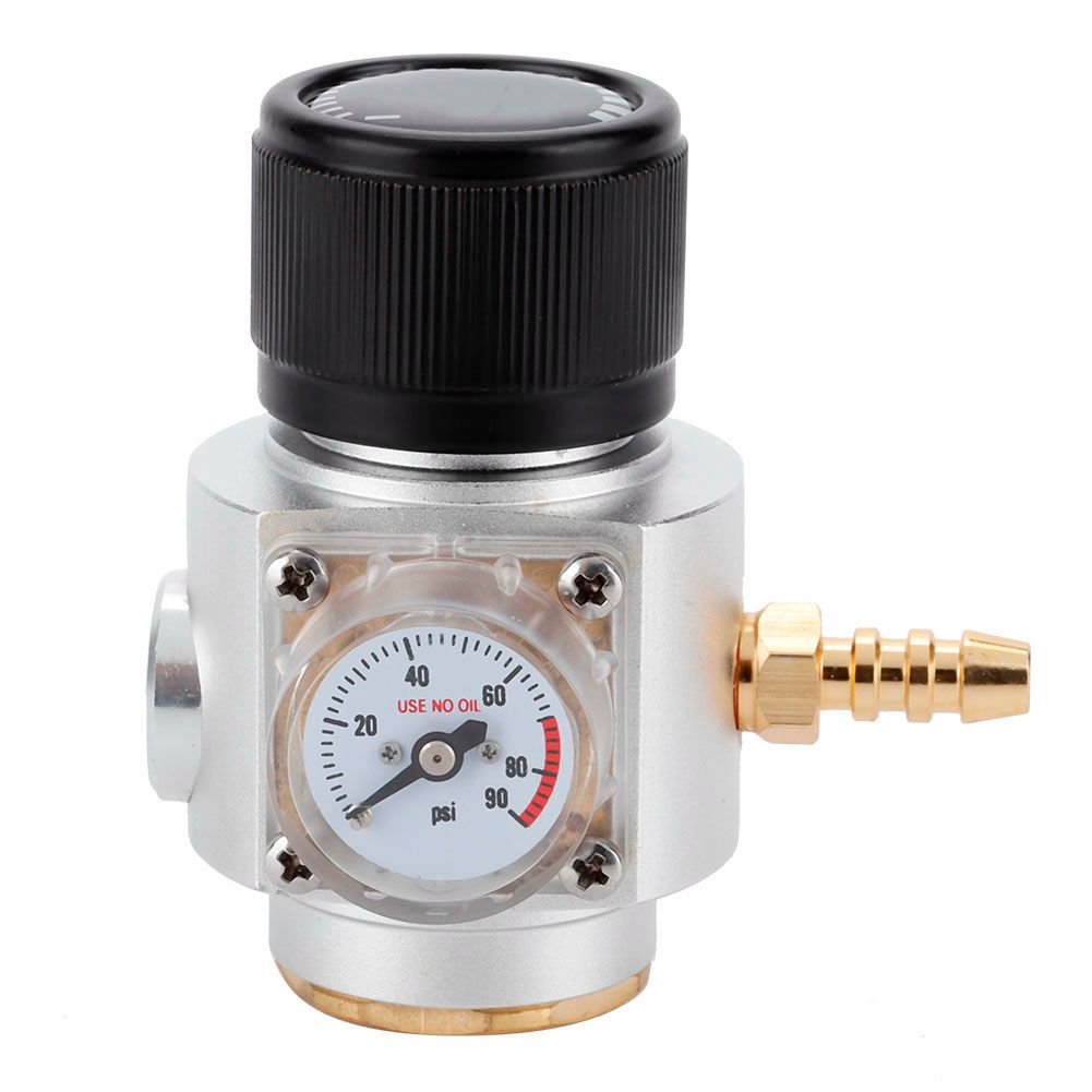 CO2 Mini Gas Regulator T21 * 4 Soda Pressure Gauge Wire CO2 Charger Kit 0-90 view 2