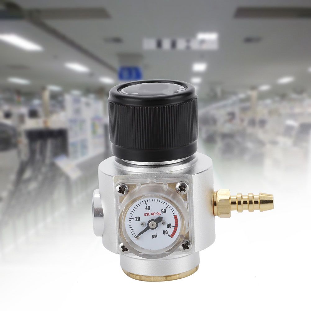 CO2 Mini Gas Regulator T21 * 4 Soda Pressure Gauge Wire CO2 Charger Kit 0-90 view 5