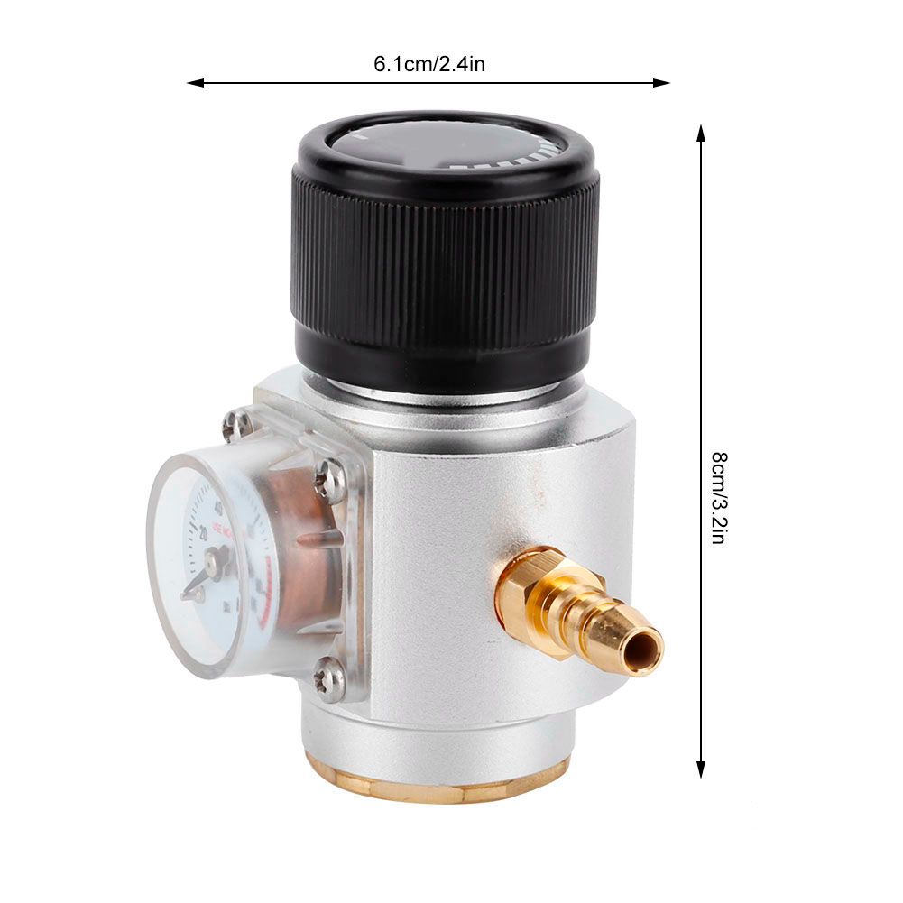 CO2 Mini Gas Regulator T21 * 4 Soda Pressure Gauge Wire CO2 Charger Kit 0-90 view 8
