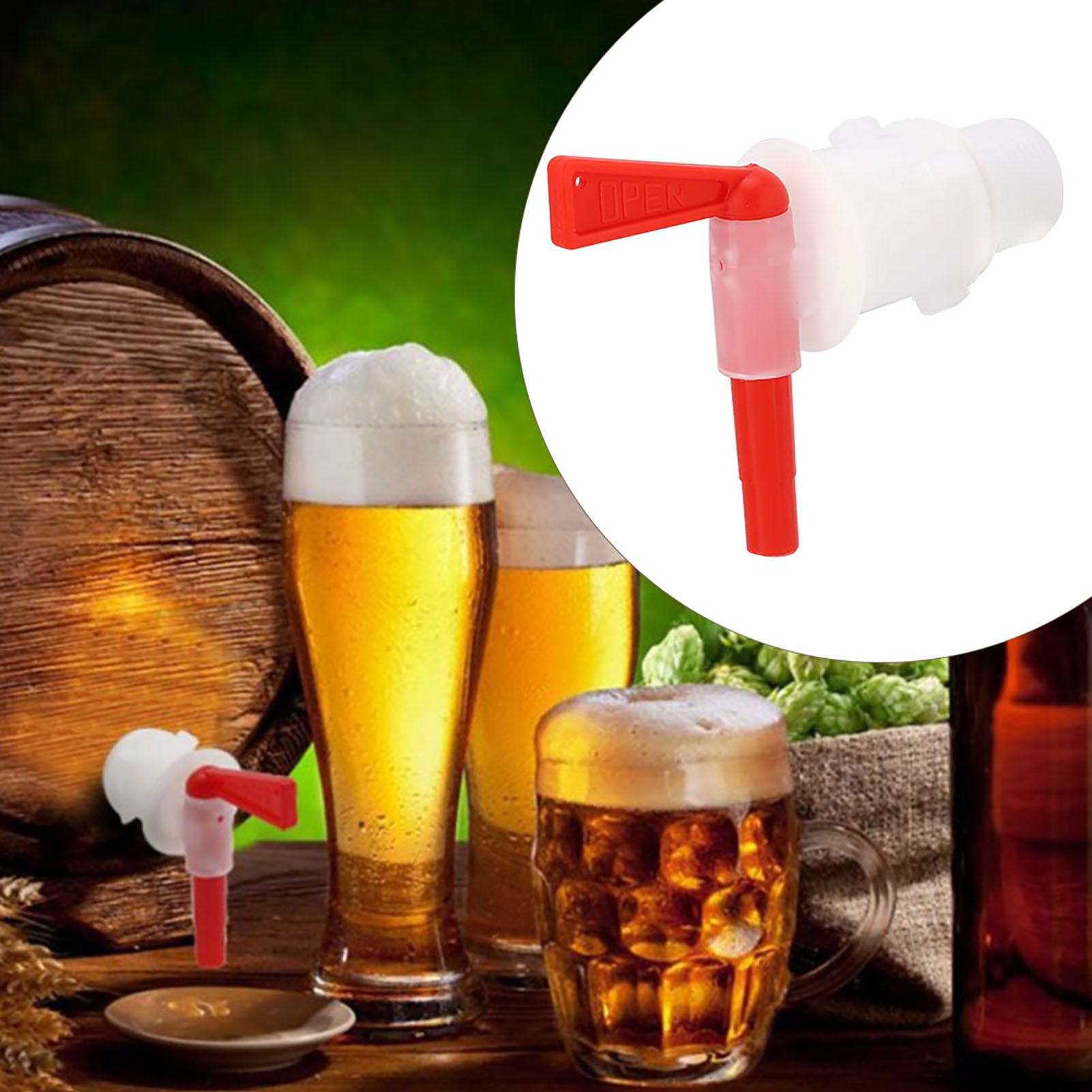 Red Plastic Beer Brew Bucket Tap Faucet Bottling Spigot for Beer Brewing view 5