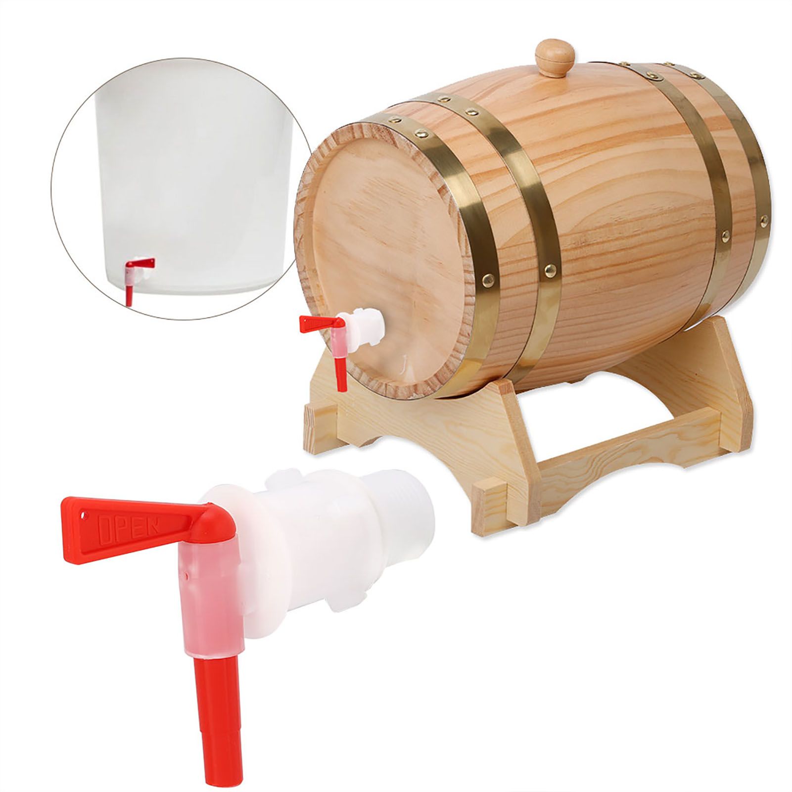 Red Plastic Beer Brew Bucket Tap Faucet Bottling Spigot for Beer Brewing view 6