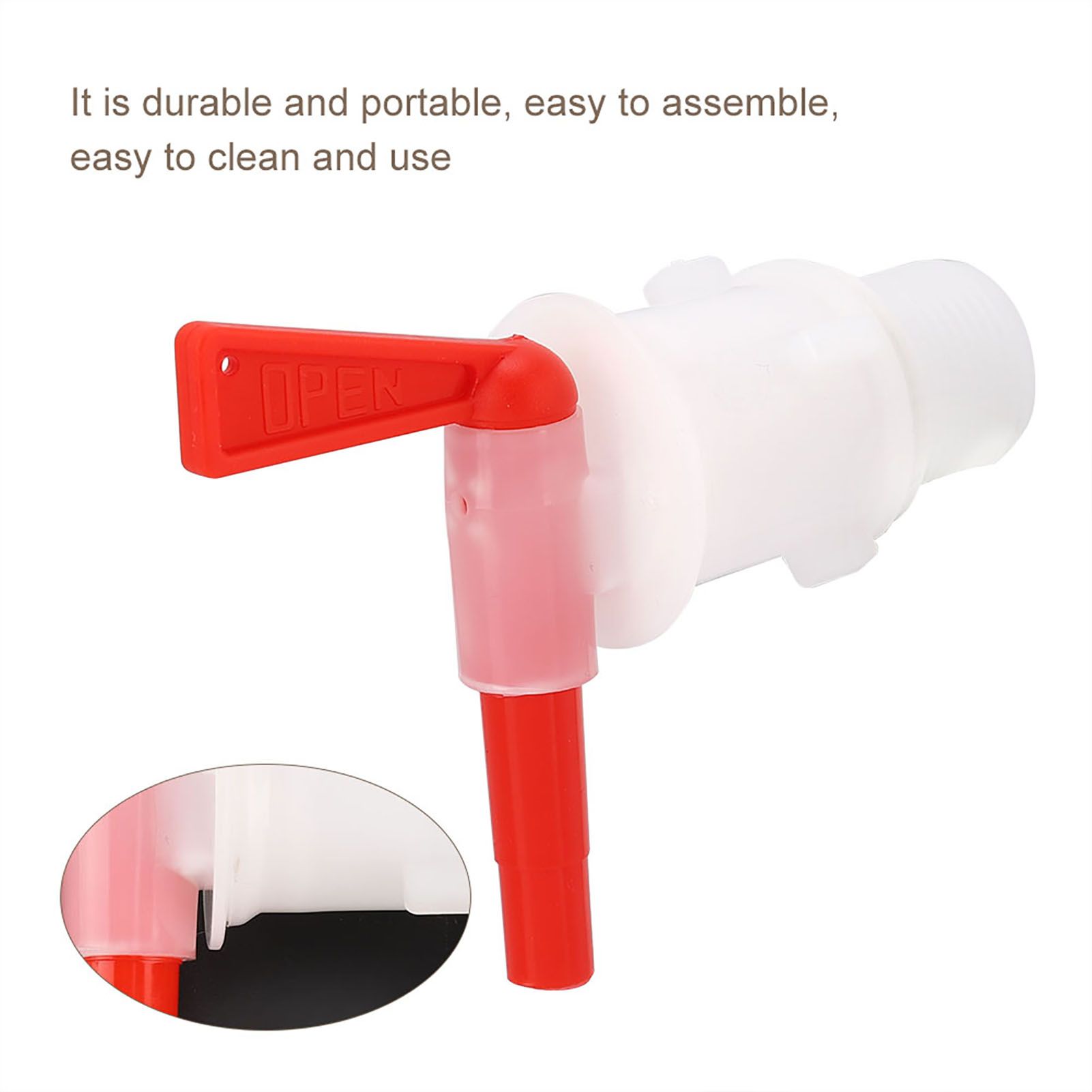 Red Plastic Beer Brew Bucket Tap Faucet Bottling Spigot for Beer Brewing view 7